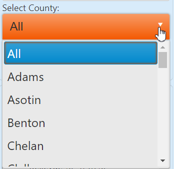 image of the report county selector